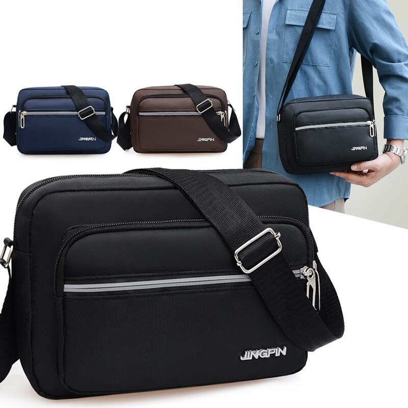 Men's Bag Trend New Shoulder Bag Fashion Leisure Large Capacity Messenger Bag Multilayer Single Backpack Business Men's Handbag