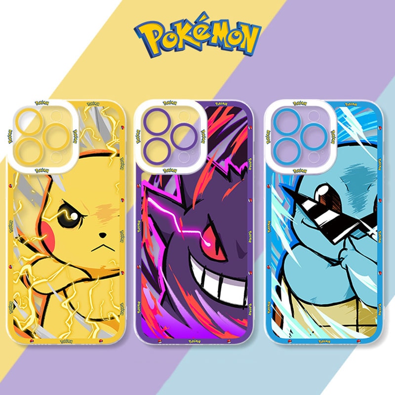 Luxury Pokemon Phone Case For Samsung Galaxy S23 S22 Ultra S21 S20 FE S10 Plus Note 20 10 9 A32 A52S A52 A72 Soft Silicone Cover